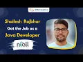 Training with Job Placement Java Developer Sailesh Rajhbhar STAD Solution