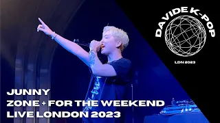 Download Junny ~ ZONE + FOR THE WEEKEND Live London 2023 #junny #junnyvideo #junnyblanc #junnyconcert MP3