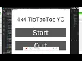 4x4 TicTacToe Yo Variation of TicTaeToe Using kivy