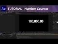 After Effects Tutorial - Expressions for Animated Number Counter with Slider Control