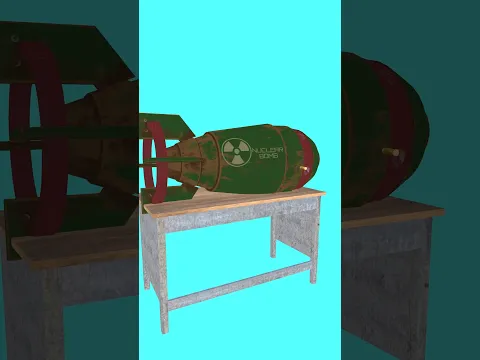 How Nuclear Bomb Works!🤯 #shorts #3danimation