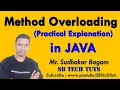Method Overloading in Java Method Overloading Practical Explanation Java Programming