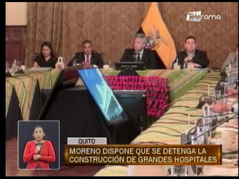 Moreno dispone que se detenga la construcción de grandes hospitales