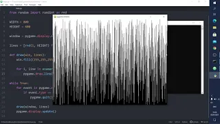 Bubble Sort Vizualization using Python3 Pygame