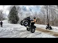 Deep Snow Rip Can Am Renegade X3 Polaris