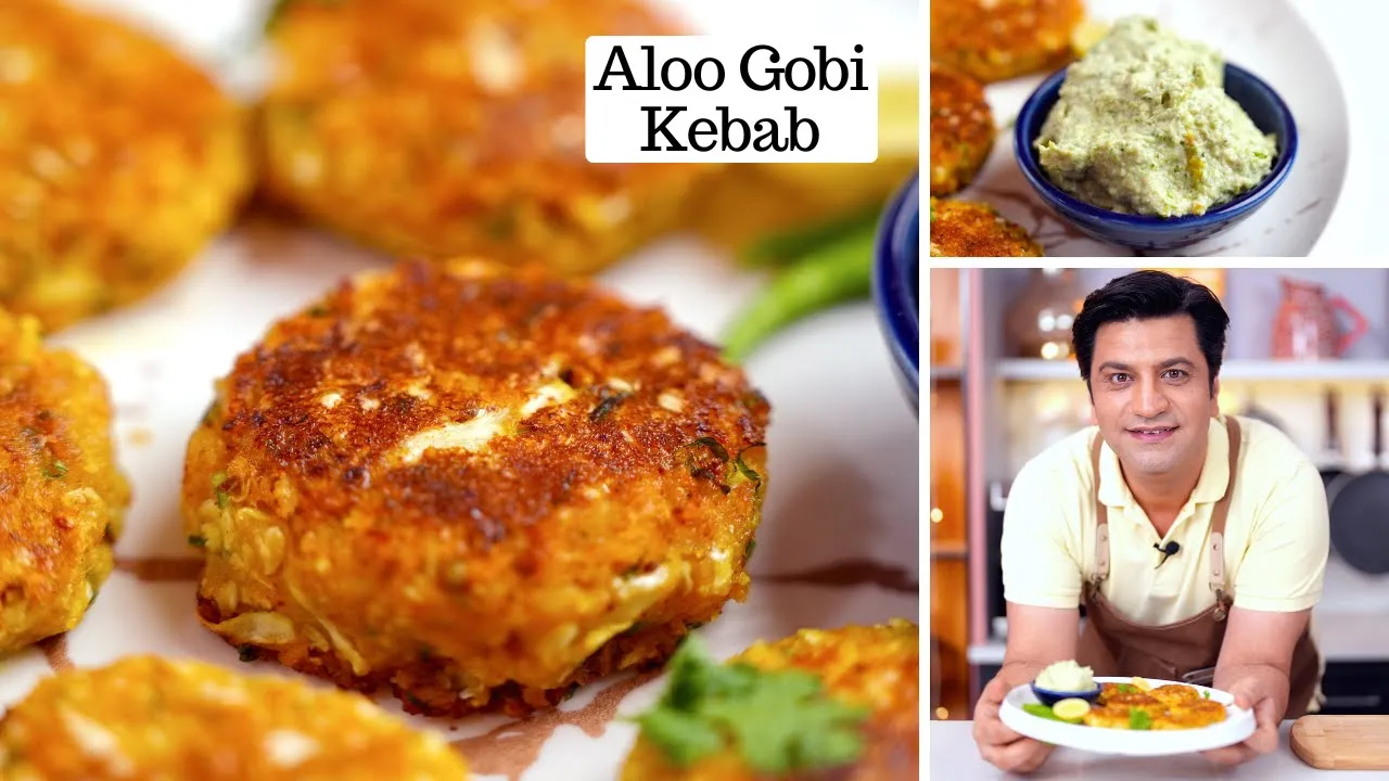 Aloo Gobhi Kebab           Techa Dip   Quick Snacks Recipe   Snacks   Kunal Kapur