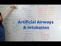 Artificial Airways Intubation