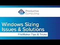 FileMaker Windows Sizing Issues and Solutions