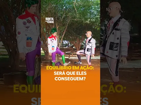 #Shorts | "Quintal da Cultura": Equilíbrio em ação: Sera que eles conseguem?