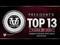 Dominique Brown President s Top 13