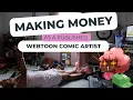 How much MONEY I made on WEBTOON CANVA with HALF A MILLION VIEWS Webtoon Artist Business Ramble