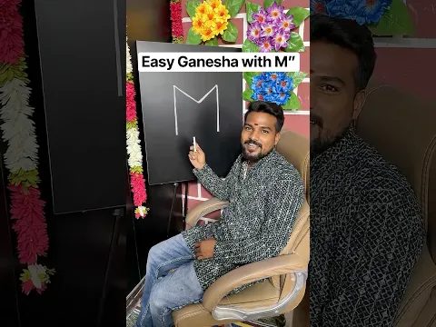 Ganesh Drawing with “M” #shorts
