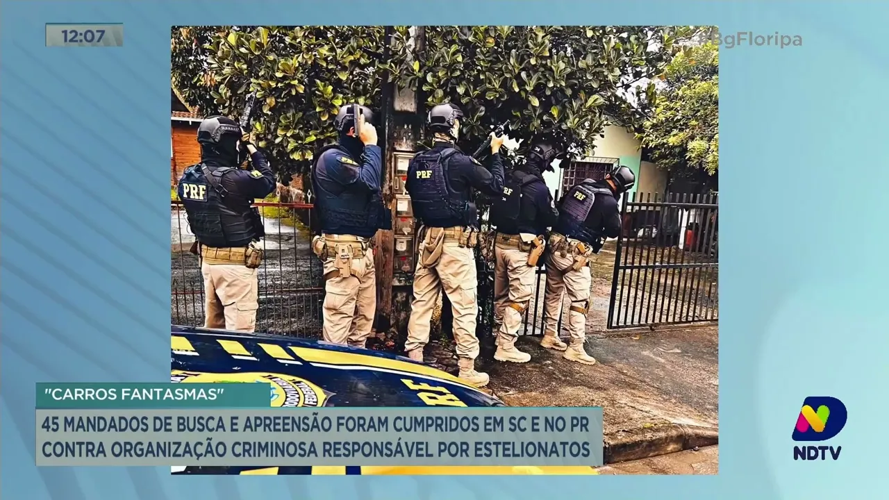 "Carros fantasmas": 45 mandados de busca e apreensão foram cumpridos em SC e no Paraná