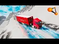 Lagu BeamNG.drive - Vehicles On An Icy Road Compilation