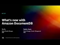 AWS re Invent 2022 - What s new with Amazon DocumentDB DAT219