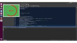 Circular Progress bar with Transparent Center using Java