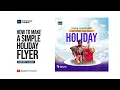 Simple Holiday Flyer Design