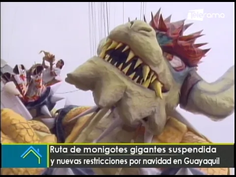 Ruta de monigotes gigantes suspendida y nuevas restricciones por navidad en Guayaquil