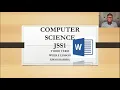 Computer science Jss1 Word processor