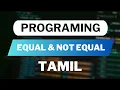 Learn PHP Equals to Not Equal to Operators in Tamil Full PHP Course for Beginners
