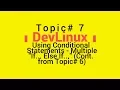 Bash Shell Scripting - Topic 7