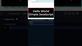 JavaScript Tutorial - Hello World in Browser