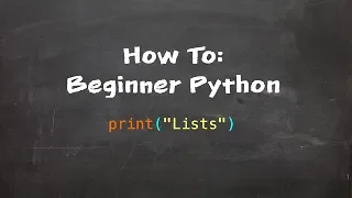 How To Beginner Python - Part 5