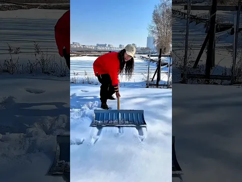 Grandma Used the Snow Blower Backward! 😂❄️ #shorts #viral #ytshorts