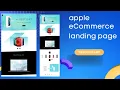 apple ecommerce landing page design using html css and javascript