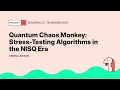 Quantum Chaos Monkey Stress-Testing Algorithms in the NISQ Era - Serena Sensini