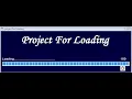 How to make Loading project in visual basic 6 0