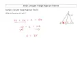 Using the Triangle Angle Sum Theorem