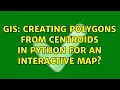 GIS Creating polygons from centroids in Python for an interactive map