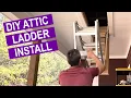 Attic Ladder DIY Solo Install - 5 Easy Steps How To Install