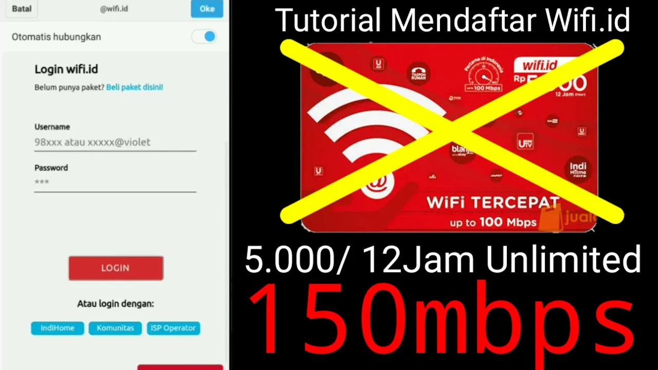 Cara beli voucher WIFI ID melalui SMS