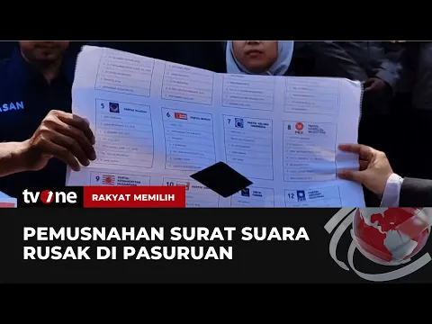 KPU Kota Pasuruan Musnahkan Surat Suara yang Rusak
