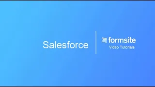 Salesforce integration for Formsite online forms