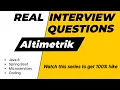 Altimetrik Interview Questions Best way to clear any java interview