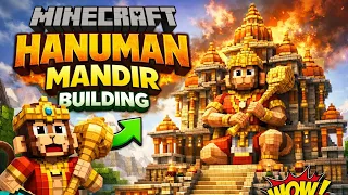 i tried building hanuman ji mandir in minecraft this happened 
