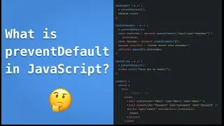 What is PreventDefault