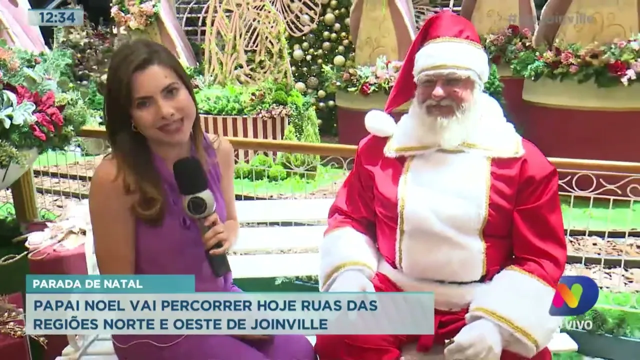 Parada de Natal: Papai Noel do Mueller vai percorrer bairros de Joinville