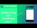 How to use Tabbed layout with View Pager in android PART 1 YouTube