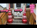 4Ft 2 Pcs Large Inflatable Christmas Ornaments Balls Outdoor Yard Garden - Red