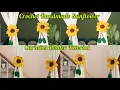 Crochet Handmade Sunflower Curtains Holder Tutorial Homedecor Tutorial
