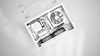 Quietly Building an All-White SFF PC RTX 5070 Ryzen 7 9850X3D