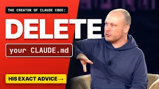 Claude Code s Creator Delete Your CLAUDE md 7 Moments That Matter Boris Cherny at YC