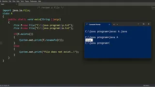 program to rename a file in java file handling program