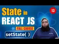 React JS Tutorial Master State setState in React JS with Live Example in Hindi Urdu