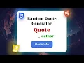 Build a Random Quote App with JavaScript in Minutes