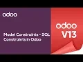 Model Constraints - SQL Constraints in Odoo